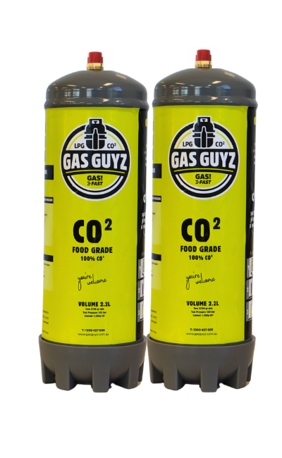 Twin Pack 2.2L CO2 replacement Cylinders ZIP, Billi & Puretec SPARQ compatible inc. Free Recycling